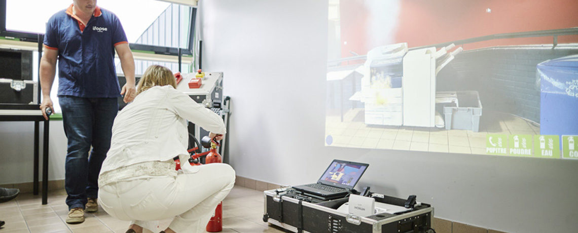 Simulateur formation extincteur