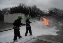 Simulation de feu en extérieur