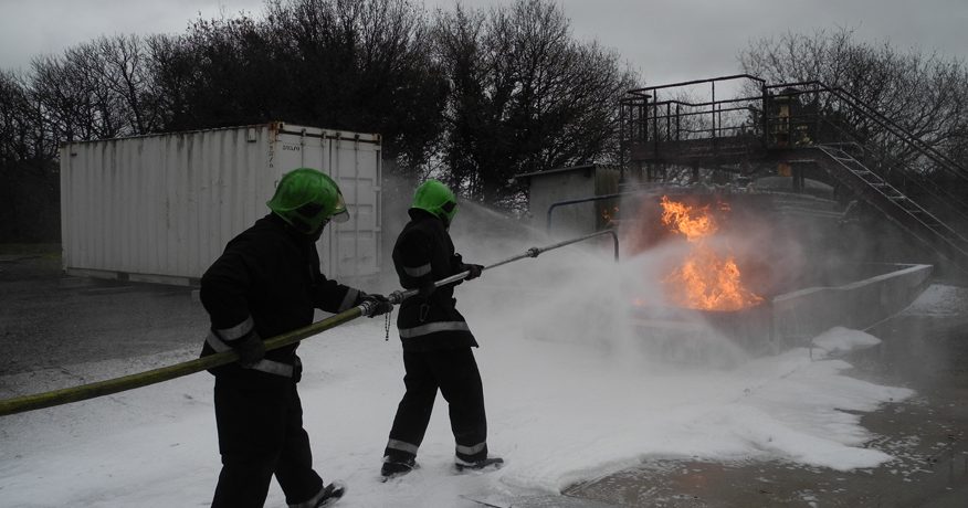 Simulation de feu en extérieur