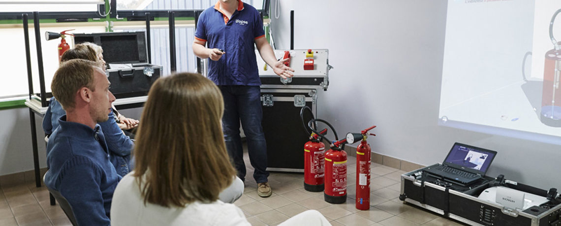 Formation extincteurs sur simulateur