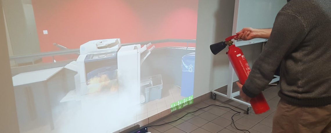 Simulateur incendie par le Centre de formation sécurité en entreprise & incendie Ifopse