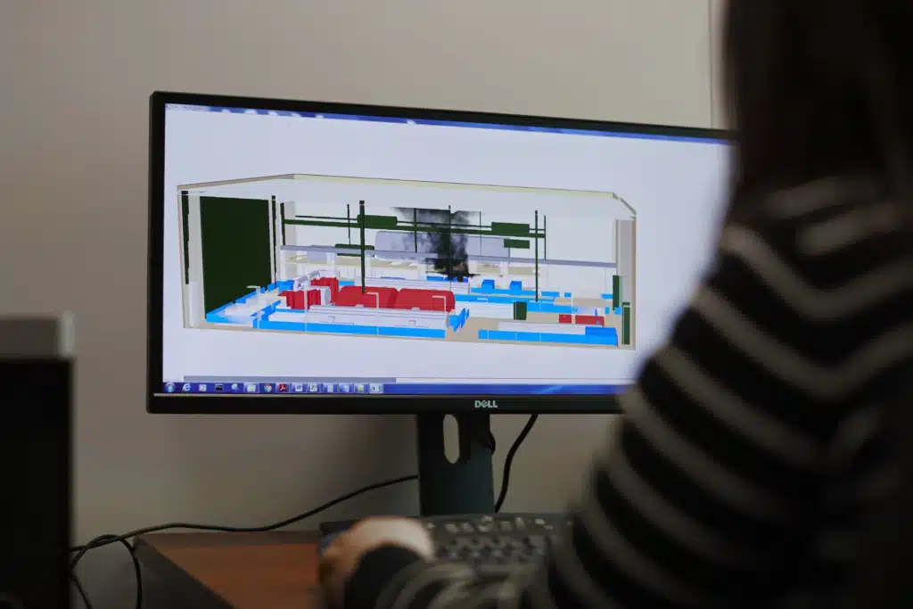 Modélisation 3D d’un bâtiment pour une étude d’ingénierie en sécurité incendie